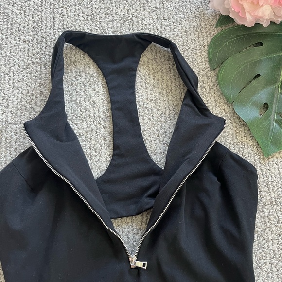 Bombshell Sportswear Zip Bodysuit Black Size M - Picture 5 of 10